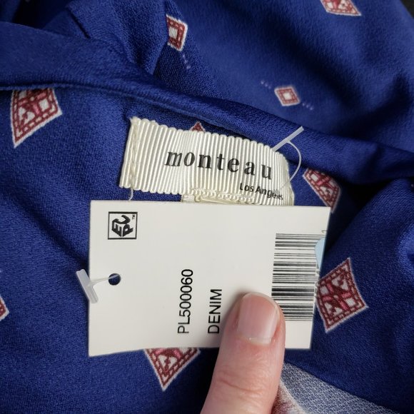 New Monteau Ruched Flutter Sleeve Shift Dress - Picture 6 of 7